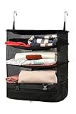 ELEZAY Cubos de embalaje colgantes transformables organizadores de ropa para maletas, equipaje de mano, bolsa de viaje de compresión con estantes para armario de hotel, accesorios de caravana, XL,