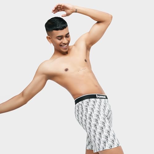 Image of Bummer Micro Modal Boxer Shorts for Men - Ultra Soft & Breathable, 3 Times Softer Than Cotton, Anti-Bacterial, Stretchable for Ultimate Comfort & Style, Pack of 1 (A Shark Tank Product)