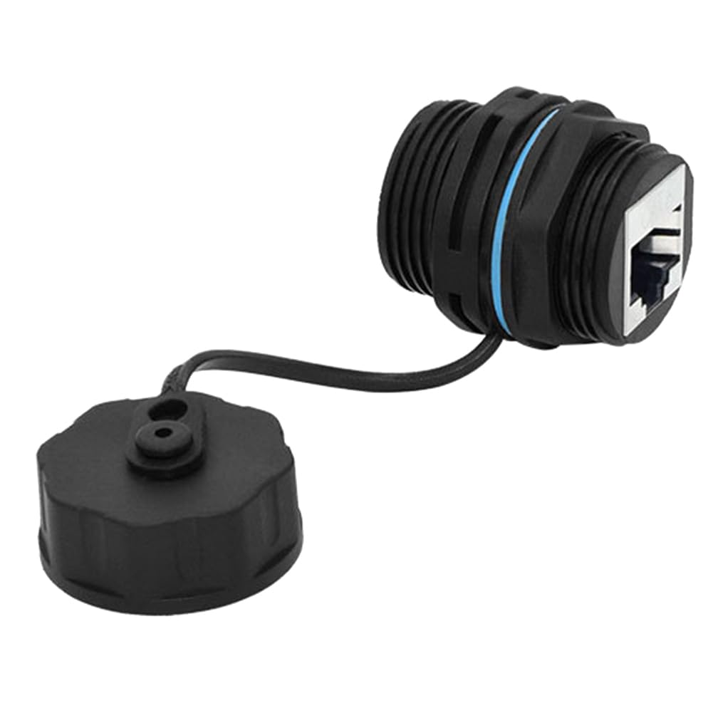 Lot de 15 connecteurs RJ45 étanches pour câble Ethernet LAN à double tête avec capuchon anti-poussière