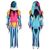 Taeyue Fizaroli Costume Cosplay Horns Hat Outfits Halloween Costumes Adult Clown Suit for Mens,Large