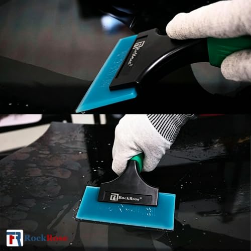 Image of RockRose Green Short I-Beam Handle Durable Utility Tool for Car Wrap Tool PPF Installation and Window Film - Ergonomic Grip, Easy Handling, Window Tinting & Vinyl Wrap (2,Short)