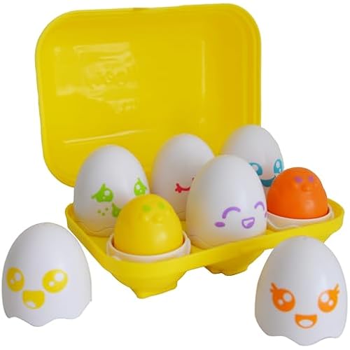 Toomies Hide & Squeak Eggs Matching Game - Toddler Sorting Toys
