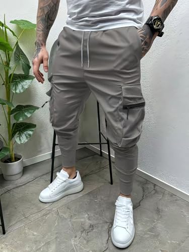 Pantalon de travail homme multi poches à cordon Onsoyours résistant