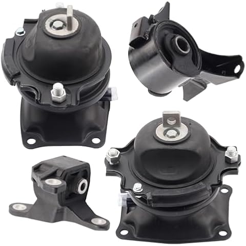 SHERXIBO Set of 4, Engine Motor & Trans Mount Set Compatible with 2011-2016 Odyssey 3.5L Automatic Transmission Mount Right Motor Front Engine Mount A4587 A65057 A4575EL A65017EL A65094 9737 9662 Cover