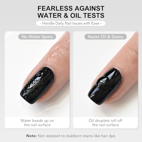 GAOY 16ml Crystal Glassy Gel Top Coat, No Wipe Clear Finish for Gel Nail Polish, High Gloss for Long Lasting UV Nail Art