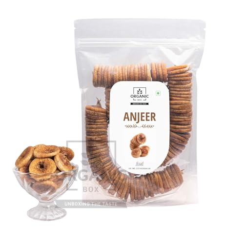 Image of Organic Box Afghani Anjeer Figs - Afghanistan Dry Anjir (Dried Figs) Dry Fruits Diwali Gift Pack (1 Kg)