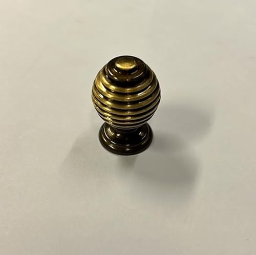 Masidef Connex - Pomolo Rigato Ottone Bronzato Diametro 20Mm