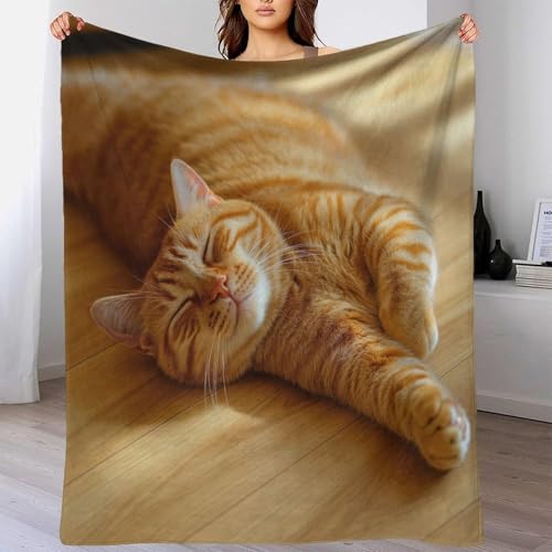 Jeté de canapé chat 3D plaid microfibre doux literie indoor - 4