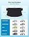Fluxelle Windshield Cover for Ice and Snow | 600D Upgraded Heavy Duty Oxford Fabric | Car Snow Cover for Most Sedans, SUVs, Trucks | Protection from Snow, Ice, Frost | Winter Car Accessories (67