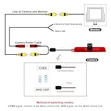 Car Brake Light Rear View Backup Camera for VW Caddy 2003-2015 HD IR Night Vision Top Rear Brake Light Camera Reversing Camera IP67 Waterproof - Image 7