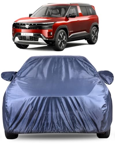 Image of Autofact Car Cover for Tata Sierra | Water-Resistant Car Body Cover | All Weather Light-Weight Triple-Stitched Outdoor Shield with UV Protection, Dustproof & Heat-Resistant