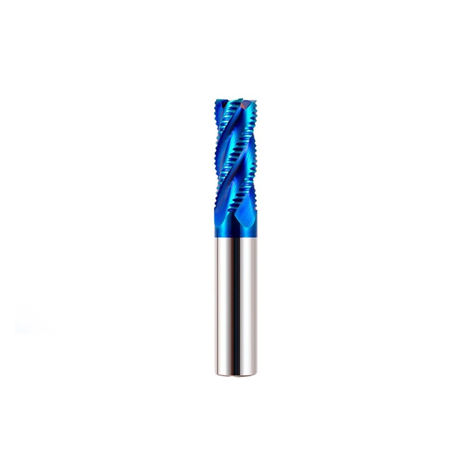 HYUJNAFZR 1pcs 4 Flutes Carbide CNC Square Nose End Mill Roughing End Mill Spiral CNC Router Bit Metal Milling Tool