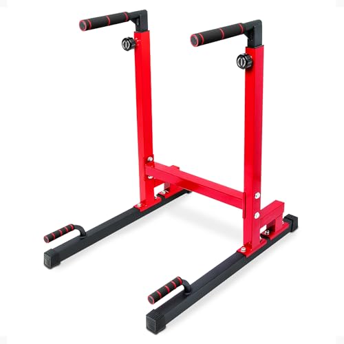 BalanceFrom Steel Adjustable Dip Bar Station, Calisthenics Home Gym Equipment