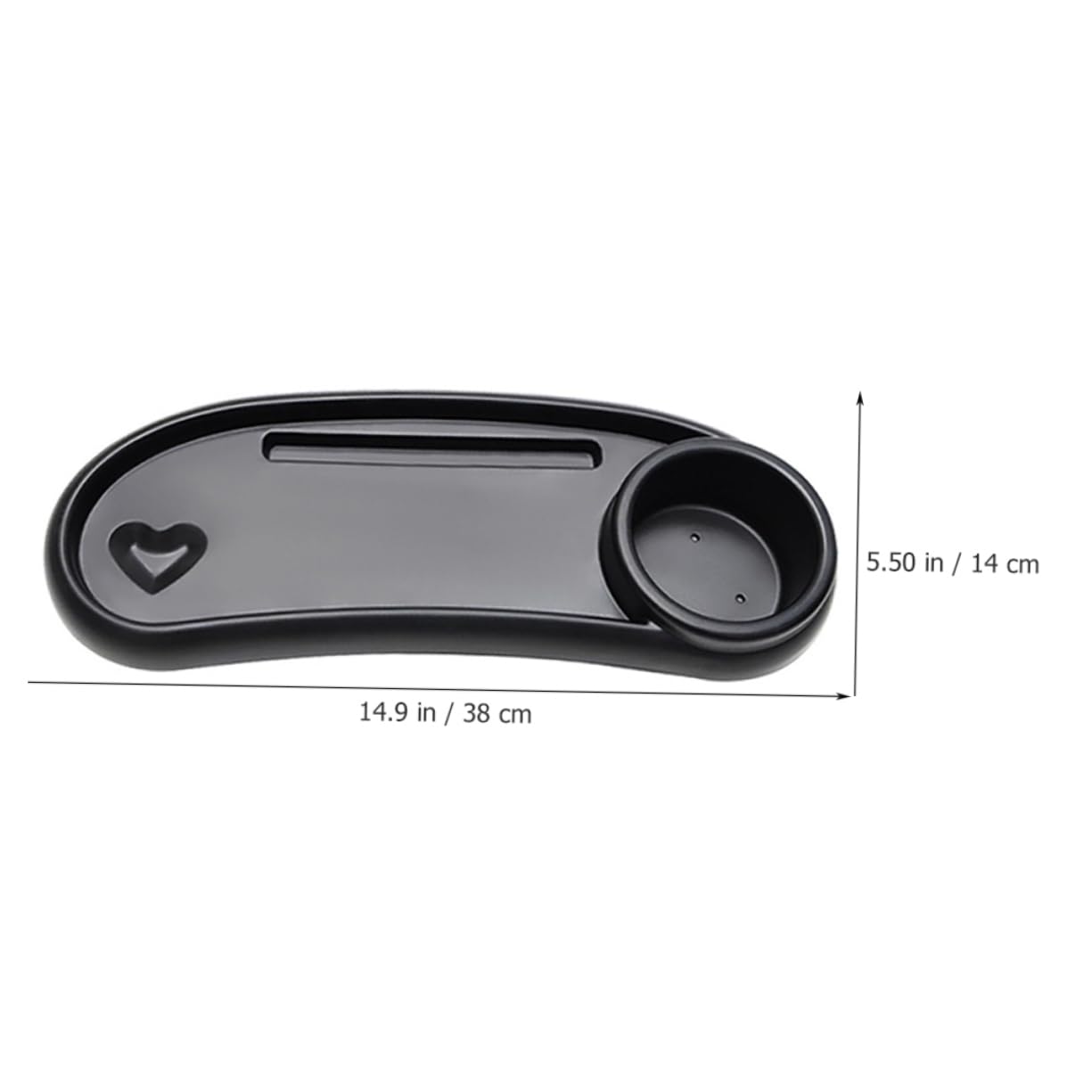 Accessoire Plateau Sécurisé Pratique avec Porte-gobelet Noir et Amovible Repas en Plastique pour Poussette Bébé pour Collation Promenade