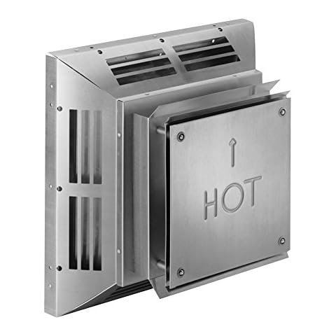DuraVent 46DVA-HC Horizontal Square Termination Cap-4" x 6 5/8" Direct Vent, 4" x 6.625", Galvanized Cover