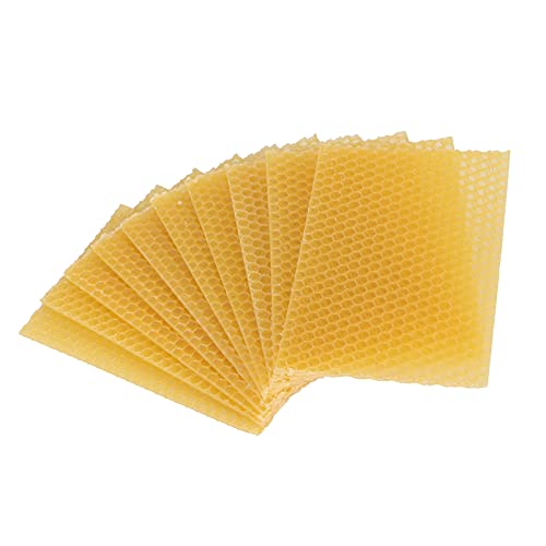 Feuilles de cire d'abeille pour ruches : lot de 10 cadres de cire gaufrée - 3