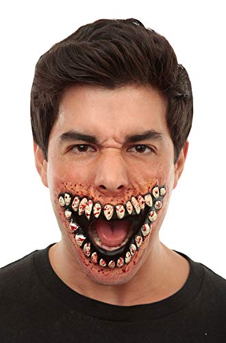 Prosthetic Mouth Of Teeth Grinning Prosthetic Mouth Of Teeth Grinning