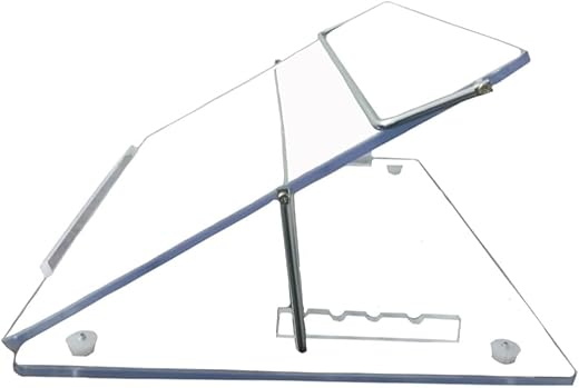 READAT Acrylic Table Top Elevator Writing Desk Standard 7mm Thickness – Transparent Color with Height Adjustable 15 * 12 Inch Size