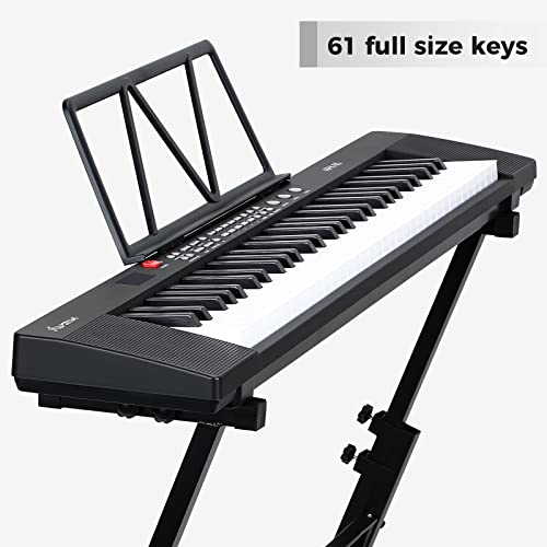 Asmuse Clavier de piano numérique 61 touches Piano Claviers électroniques 200 Tonalités 200 Rythmes avec microphone… - Les Beatles, Paul McCartney, John Lennon, RIngo Starr, George Harrison Asmuse Clavier de piano numérique 61 touches Piano Claviers électroniques 200 Tonalités 200 Rythmes avec microphone… – Image 3