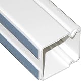 Länge 1 Meter 1m Lönartz® Kabelkanal 30 x 30mm mit unterschäumtem Kleber, hält auch auf strukturiertem Untergrund bombenfest (KK-30x30WS-1)