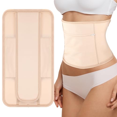 Kifmurase Castor Oil Pack Compress Wrap for Liver Detox, Soft Cotton Organic Castor Oil Wrap for Stomach, Reusable and Mess-Free, Improve Sleep and Digestion(Castor Oil Not Included)