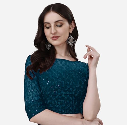 Image of Vihu Fashion Women Georgette Half Sleeve Blouse