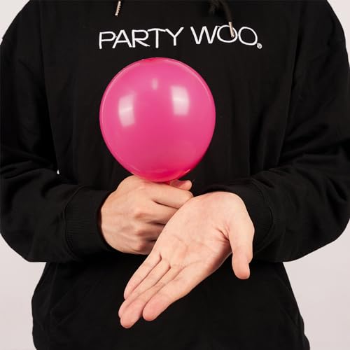 PartyWoo, 120 pcs 5 Inch Hot Pink Balloons for Women, Balloon Garland Decorations, Birthday, Wedding, Baby Shower, Bachelorette Party - Image 3