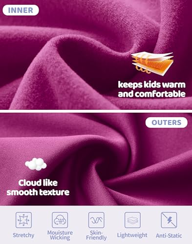 M MOTEEPI Fleece Girls Long Sleeve Shirts Quarter Zip Pullover Equestrian Girls Fall Winter Jackets3