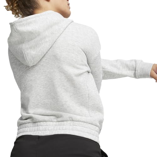 PUMA Womens Train Favorite Fleece Hoodie Coats Jackets Outerwear Full Zip - Grey4