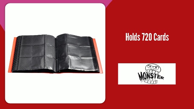 Amazon.com: Monster Mega XL 9 Pocket Trading Card Album- Twice as Thick As  Original Monster Binder w 40 pages- Easily Holds Over 700 Cards