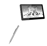 BoxWave Stylus Pen Compatible with EleDuino T007-1 - FineTouch Capacitive Stylus, Super Precise Stylus Pen - Metallic Silver