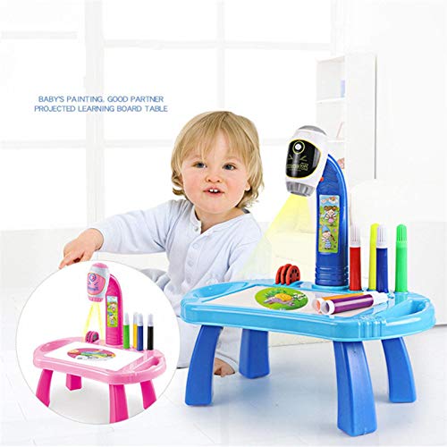 YYDS Home Projector Painting Table, Kids LED Projector Drawing Table, Projection Educational Toy Painting Lightweight Educational Drawing Toy Game - Thumbnail 5