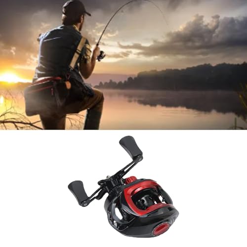 Baitcasting-Angelrolle, Runde Baitcasting-Rolle, 7,2:1 Übersetzungsverhältnis Angelrolle, 8 Kg Bremskraft, Baitcaster-Angelrolle, Weitwurfspulendesign – Bild 2