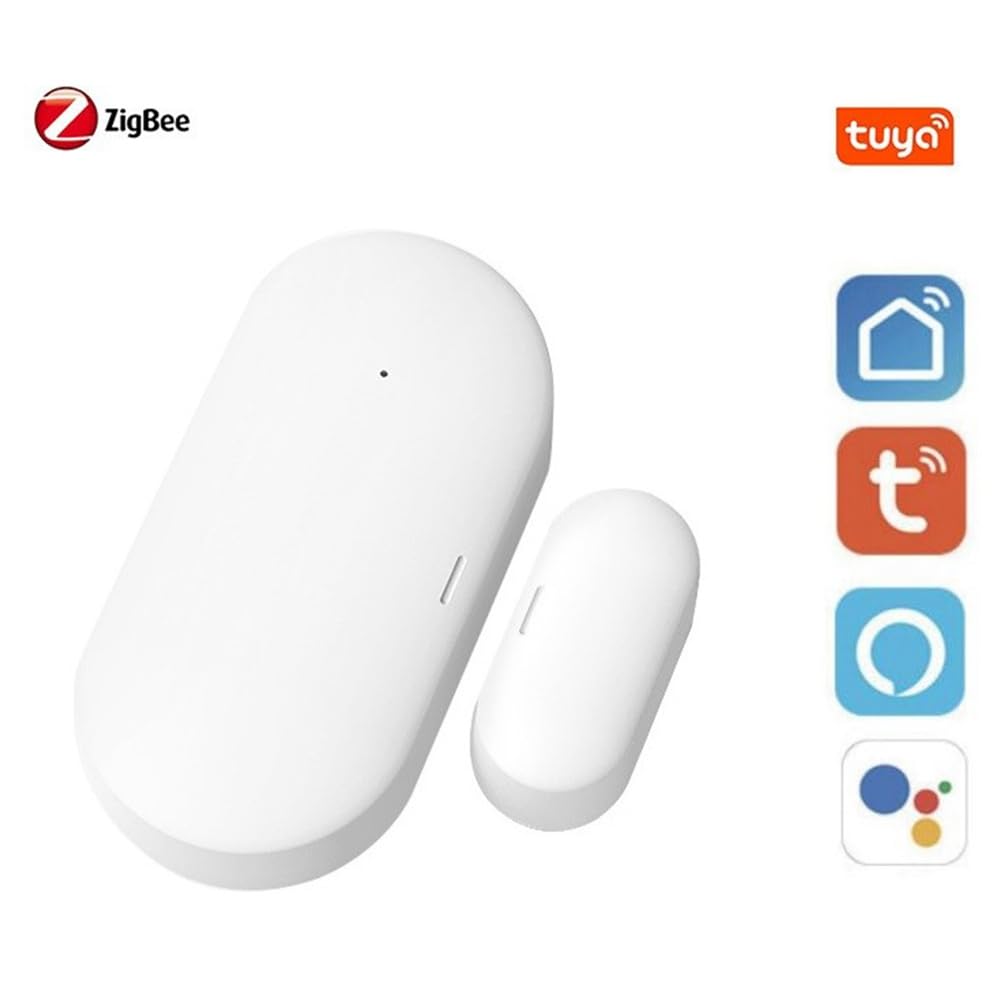 5X Tuya Zigbee Sensor de Puerta Y Ventana Automatización del Hogar Inteligente Protección de Seguridad Aplicación Alarma Control Remoto Empuje en Tiempo Real