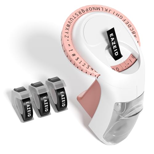 Machine à étiqueter en relief rose avec rubans adhésifs plastique pour scrapbooking