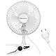 Pro Breeze Mini Ventilator mit Clip, 20 cm Durchmesser, 2 Geschwindigkeitsstufen, stabiler Clip - Ventilator leise, ideal als Tischventilator am Schreibtisch, für Growbox, Zuhause im Schlafzimmer