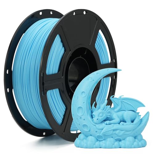 Image of FLASHFORGE High Speed PLA+ 3D Printer Filament Ice Blue, Enhanced Melt Flow for Faster, Smoother Prints, 500mm /s Rapid Printing, Feature Sleek Matte Finish, Rich and Solid Color