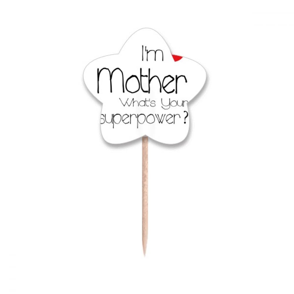 Pique cupcake fête des mères Cure-dents flags star lable pour décoration gâteau