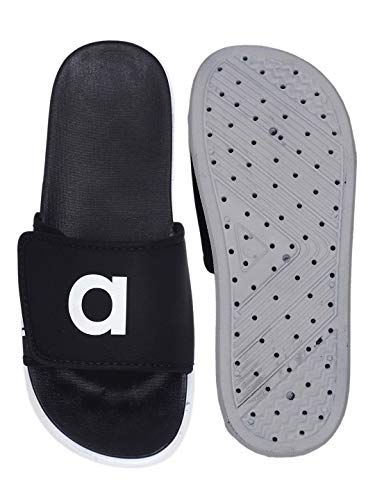 Image of AADI Men's Synthetic Leather Daily Casual Sliders /Flip Flop & Slippers