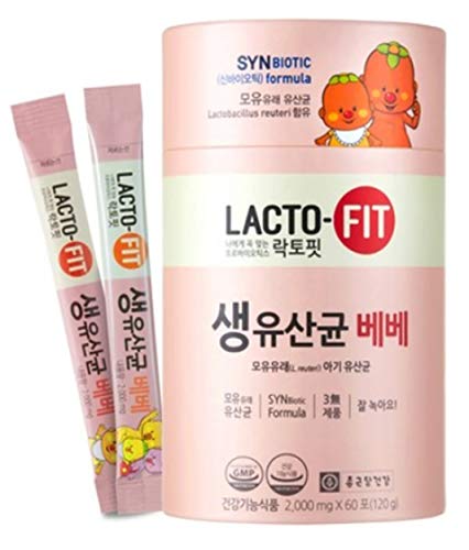 CKD LACTO-FIT ProBiotics for Baby(1~3 Years Old) Good for Babies with Sensitive intestine, 2000mg * 60EA (Total 120g)