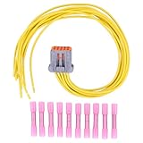 Reparatursatz Stecker Kabelbaum Sitzheizung Kabelreparatursatz Zentralelektrik Steckverbinder Kabel für C3 C4 Picasso C4 Cactus Grand C4 Spacetourer Jumpy DS3 2008 208 308 508 Expert Traveller Kangoo