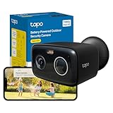 Tapo C401 2MP Security Camera Outdoor Wireless,Colour Night Outdoor Camera,Smart Tracking Security Camera,Long Battery Life CCTV,IP65,No Hub,Alexa,Google Home,Flexible Storage,No Monthly fee