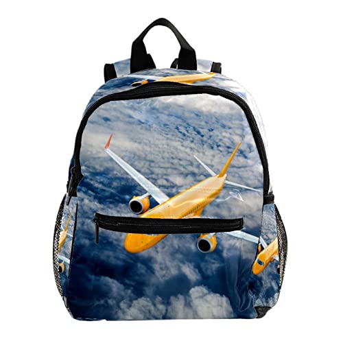 Sac à dos enfants 30,5 cm léger anti-mal de dos avec motif avion pour fille et garçon