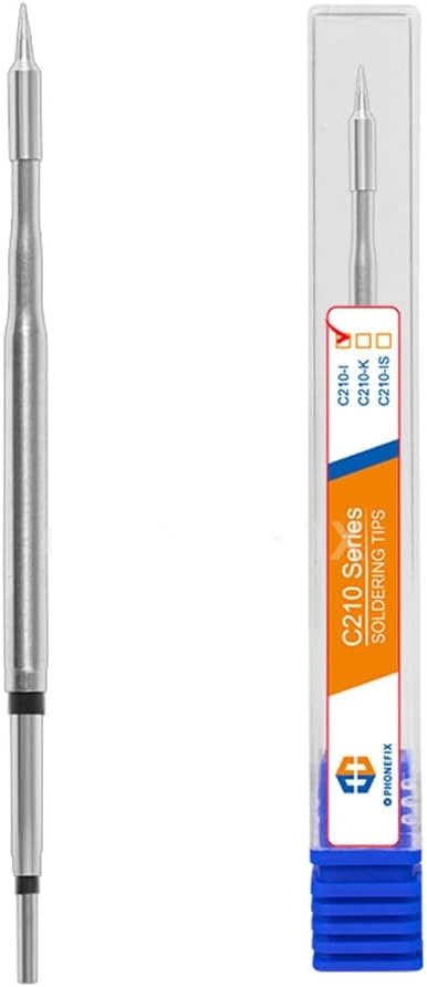 C210 Soldering Iron Tips, Welding Tip Head Replacement Suitable For T210 Handle, Heating Core For JBC GVM OSS Aixun Soldering Station PHONE Repair Consumables Tools (C210-IS/K/I)