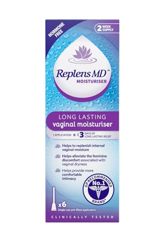 Replens Long Lasting Vaginal Moisturiser 6 Pre-Filled Applicators