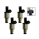 TRQ Fuel Injector Set Compatible with 1996-2000 Saturn SC2 SL2 1996-2001 SW2