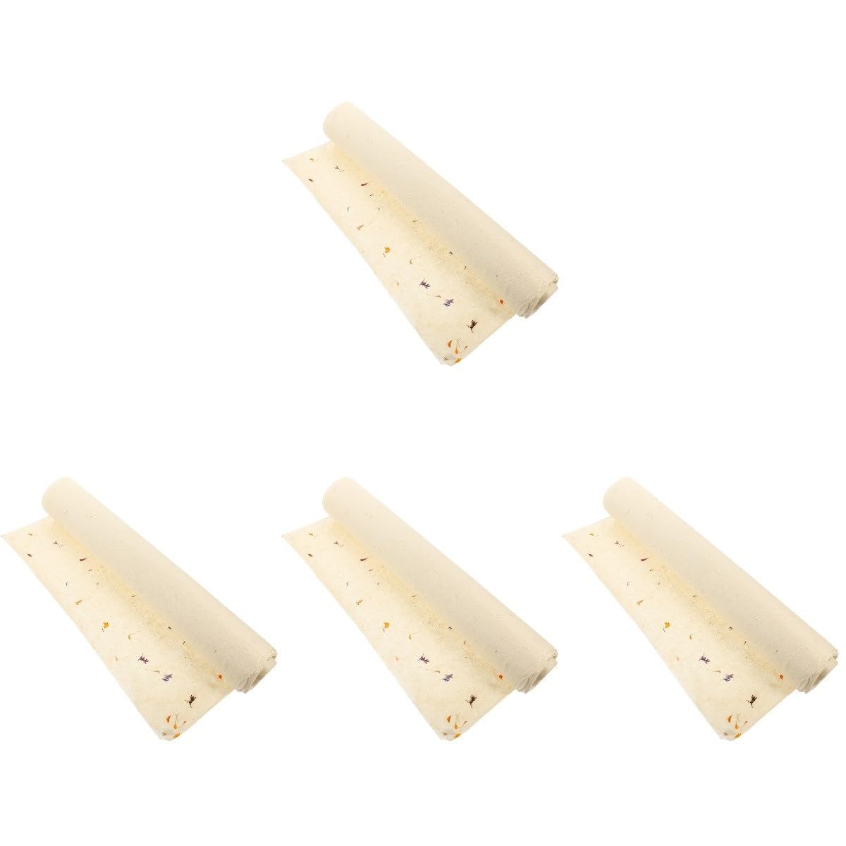 FRCOLOR Lot De 4 Feuilles De Papier Floral Motif Floral Naturel Facile À Plier Pour De Anniversaire Célébration Recyclable