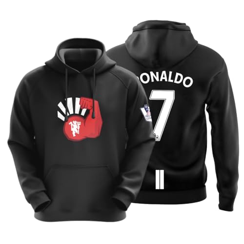 Image of DUDEME Fuda : Cristiano Ronaldo Football Hoodie 100% Cotton Hoodies for Men | Printed Full Sleeve Pullover for Men & Women