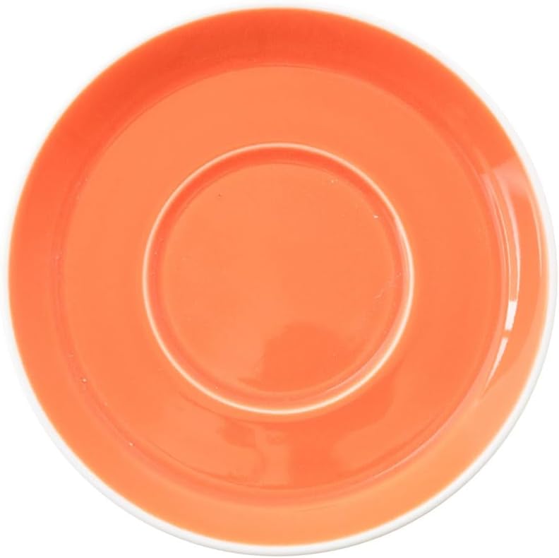 Koyo Pottery 19751055 Passion Orange Coffee Saucer, Dishwasher Safe, Made in Japan