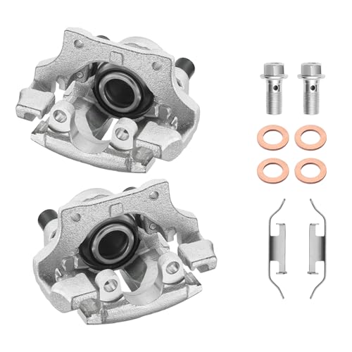 Image of BDFHYK 19-B3226 19-B3227 Rear Disc Brake Caliper Assembly Compatible with BMW 323i /325i /325xi /328i /328i xDrive /328xi /X1 2006-2015 2.0L 2.5L 3.0L l4 l6 GAS 2pcs